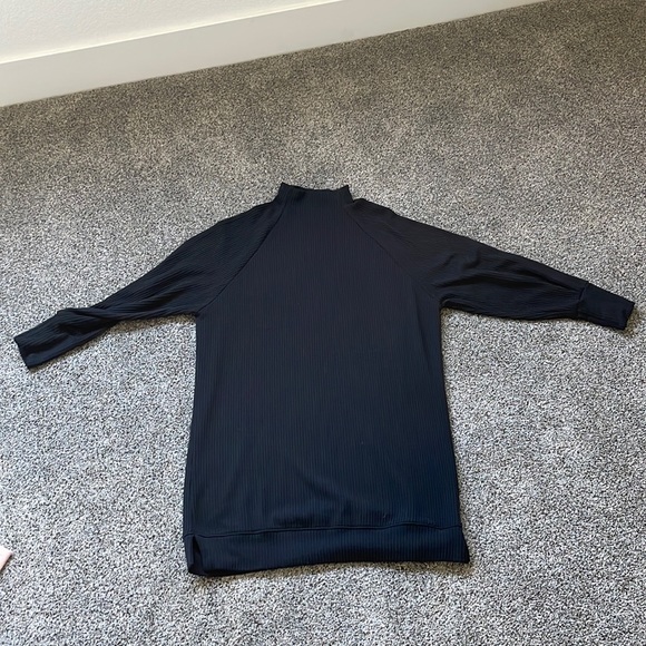 Black Socialite Ribbed Dress - Picture 1 of 3